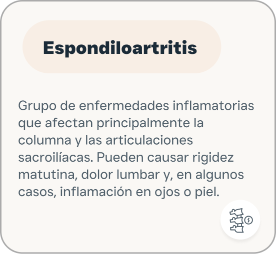 Espondiloartritis.