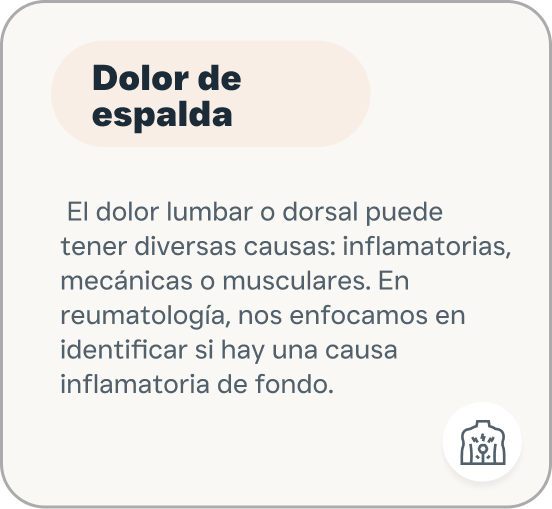 Dolor de espalda.